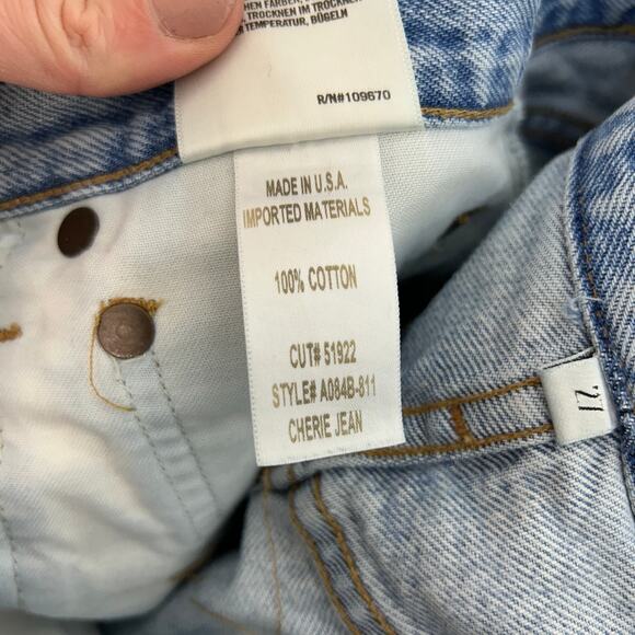 $188 AGOLDE Revolve High Waist Raw Edge Cherie High Rise Straight Jeans 27 - Picture 8 of 8